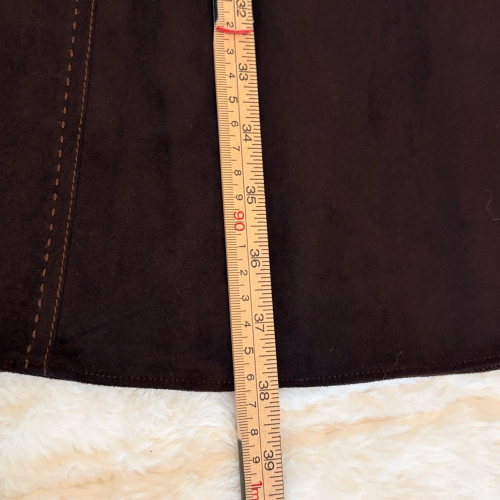 Next Chocolate Brown Suede Two-Piece Skirt Set - Picture 16 of 16